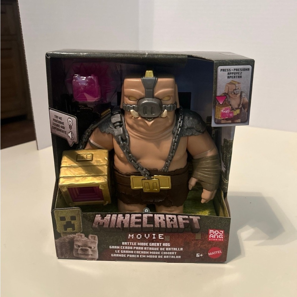 A Minecraft Movie Battle Mode Great Hog Mattel with lights and sounds Br…
